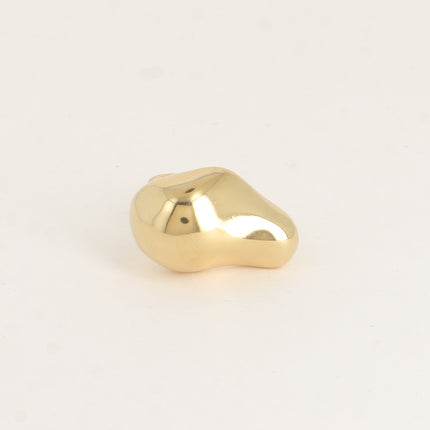 Bague - forme ondulée bombée martelée