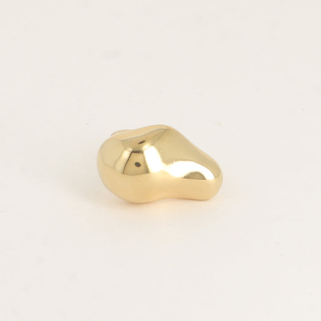 Bague - forme ondulée bombée martelée