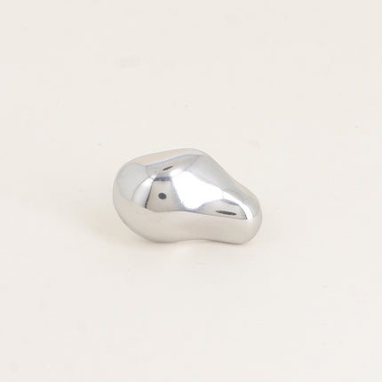 Bague - forme ondulée bombée martelée