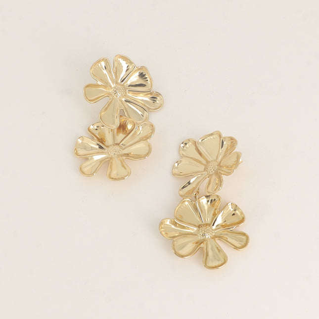Boucles pendantes - 2 fleurs