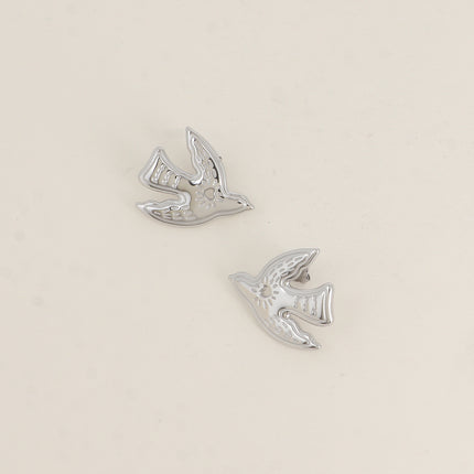 Boucles puces - ornement oiseau