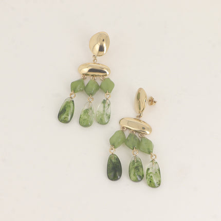 Drop earrings - resin drop pieces