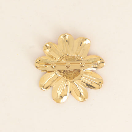 Broche - motif fleur en émail