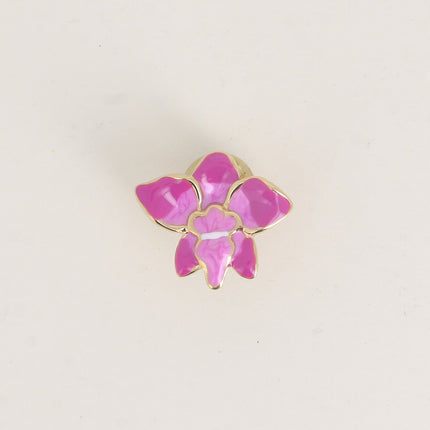 Pin's - orchidée en émail