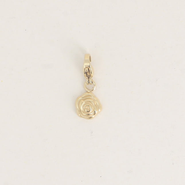 Charm - pendentif en forme de fleur rose - Lot de 3 pcs à 1,8€/pc