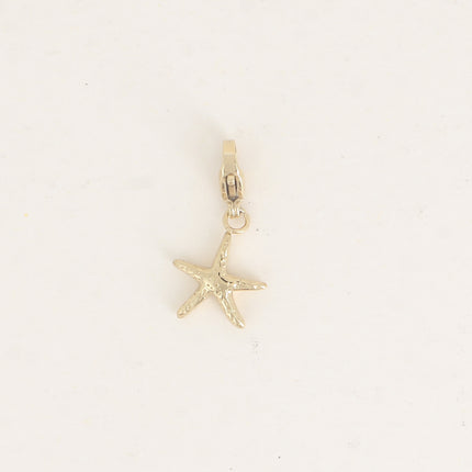 Charm - étoile de mer 12 x 24 mm - Lot de 3 pcs à 2€/pc