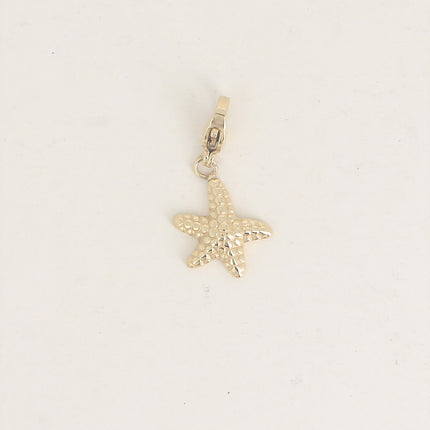 Charm - petit pendentif étoile de mer - Lot de 3 pcs à 1,8€/pc