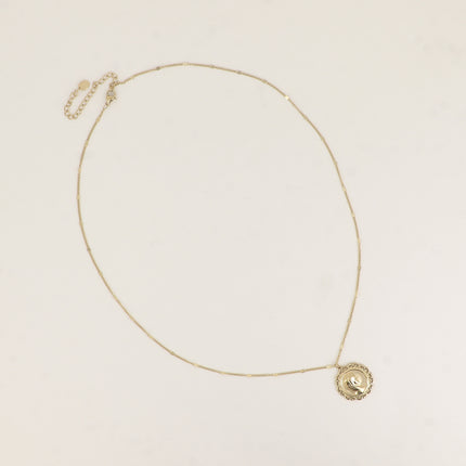 Collier - gravure de la Vierge de profil