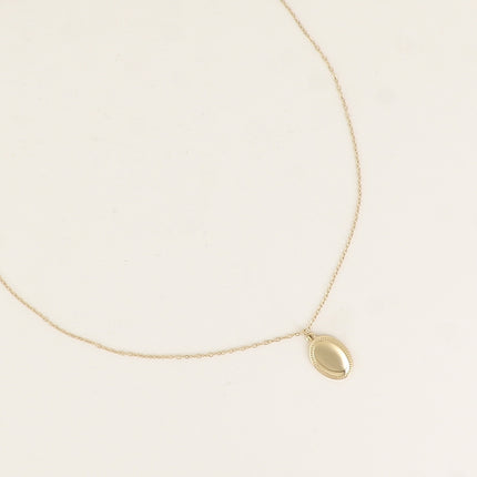 Collier - médaillon ovale