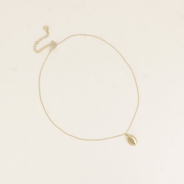 Collier - médaillon ovale