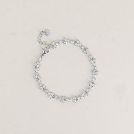 Bracelet - maillons de 4 cristaux