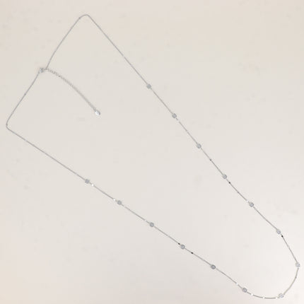 Sautoir - petits carrés embellis par des oxydes de zirconium