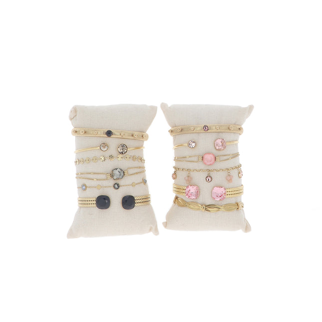 Kit de 12 bracelets - noir mix - prix moyen de 8,7€/pc - présentoir offert