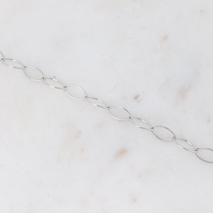 Bracelet Isaias - maille ovale