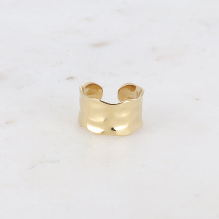 Bague Saphira - effet martelé