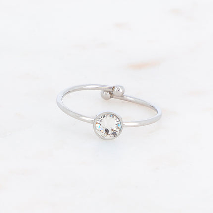 Bague fine Ally - cristal Swarovski®