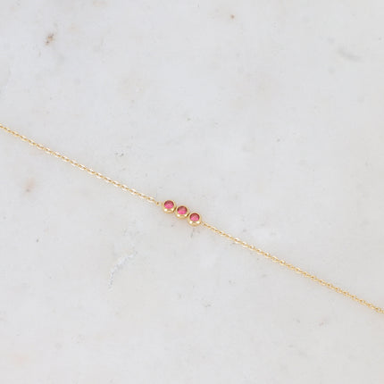 Bracelet Mizano - 3 oxydes de zirconium