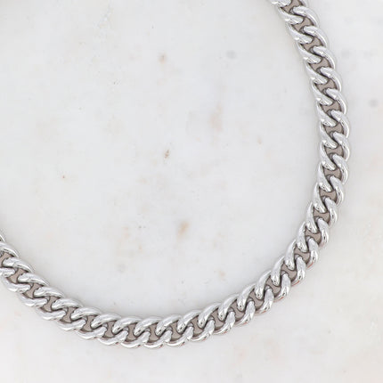 Collier Cooper - unisex, maille épaisse 57 cm