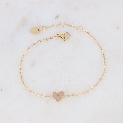 Bracelet Yesenia - coeur émaillé