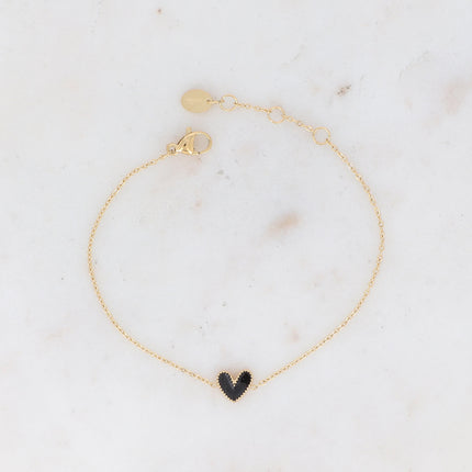 Bracelet Yesenia - coeur émaillé