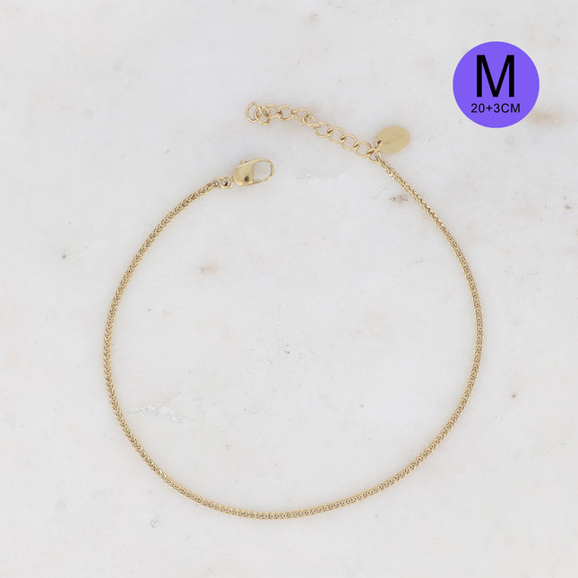 Kim S bracelet - UNISEX - fine double mesh 23 cm