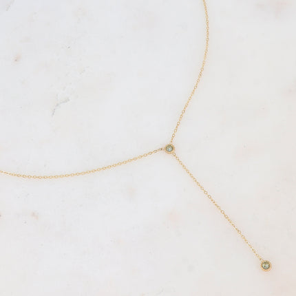 Collier Yara en Y - 2 oxydes de zirconium