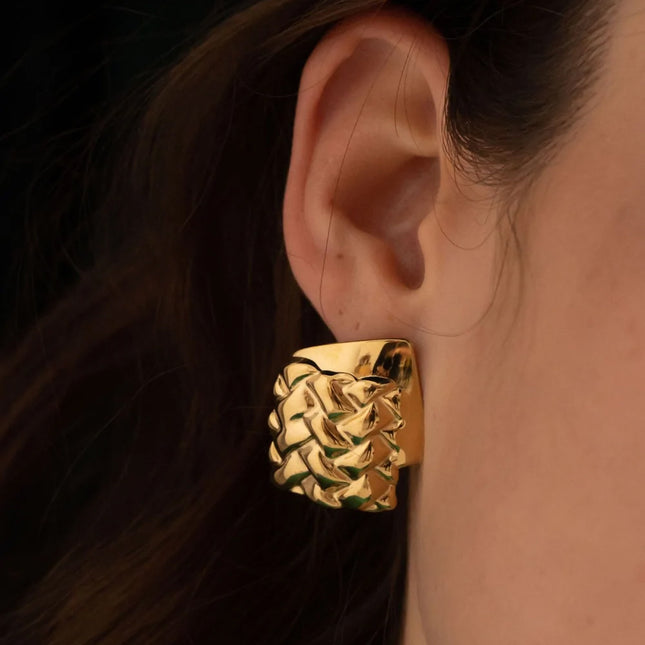 Jorge chip earrings - geometric shapes