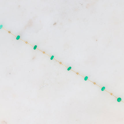 Bracelet de cheville Ghada - pierres naturelles