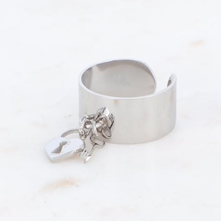 Bague Clara - cadenas et clef