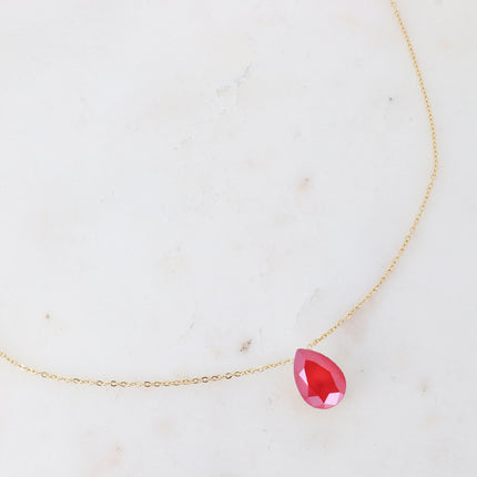 Collier Bertille - goutte et cristaux Swarovski®