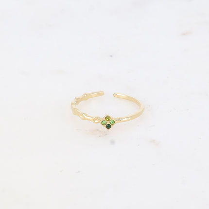 Bague Zayne - fine, losange et oxydes de zirconium