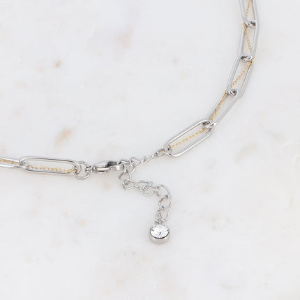 Collier Pénéllie - maille et chaîne fine