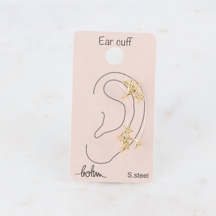 Earcuffs - papillons et fleurs