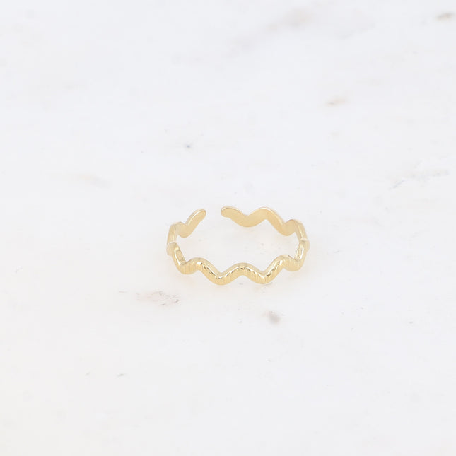 Vuaggy ring - striated zigzag