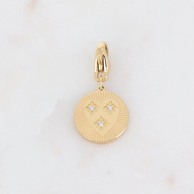 Charms Heart Shiny