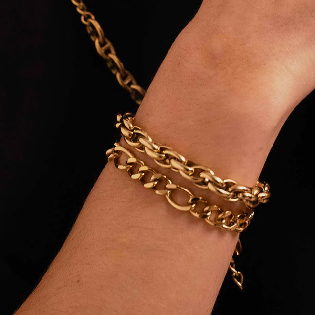Sam S bracelet - UNISEX - figaro mesh 20 cm
