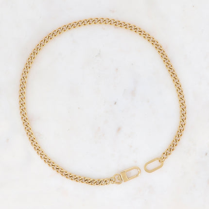 Collier UNISEX - maille gourmette 60CM