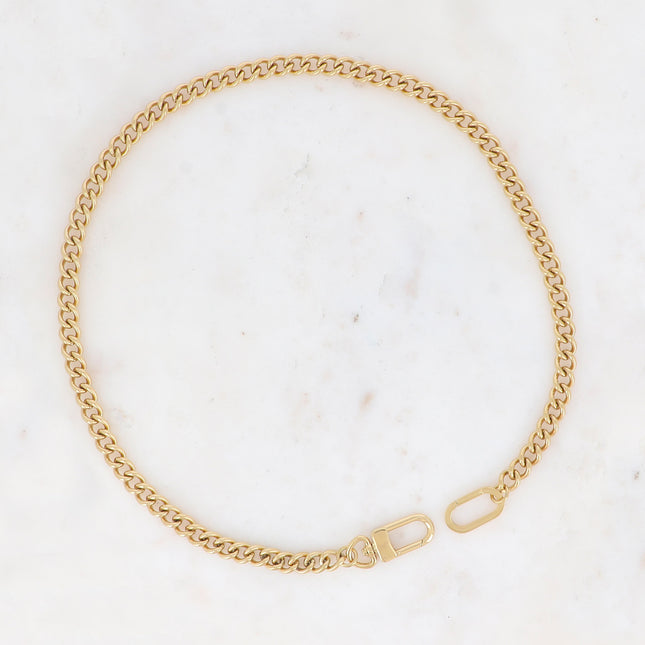 Collier UNISEX - maille gourmette 60CM