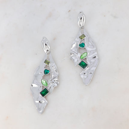 Maxi Cassiope stud earrings - zirconium oxides