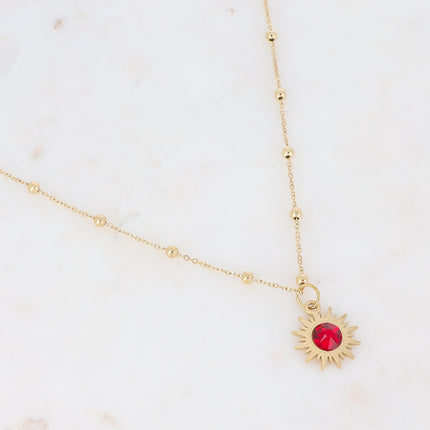 Collier Siloané - soleil et cristaux Swarovski®