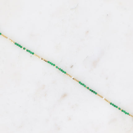 Bracelet de cheville Bracéline avec pierres naturelles