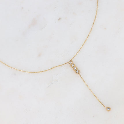 Collier Bandi Y - en Y avec oxydes de zirconium