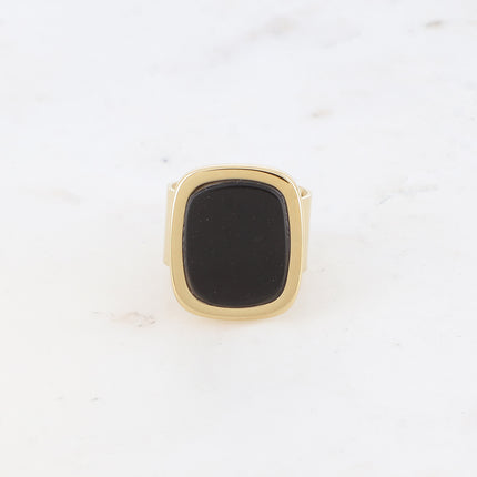 Bague - pierre naturelle rectangulaire