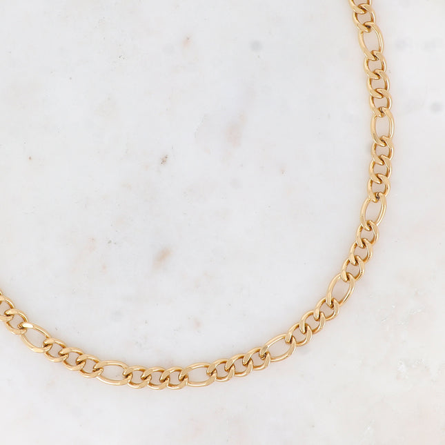 Sam Necklace - UNISEX - Figaro chain 55 cm