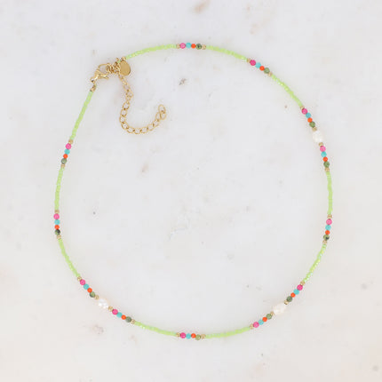 Collier - rocailles, perles d'eau douce