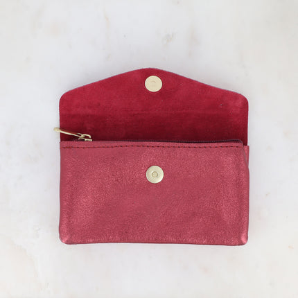 Pochette Barcelone - 1 bouton aimanté, 1 zip et 3 poches