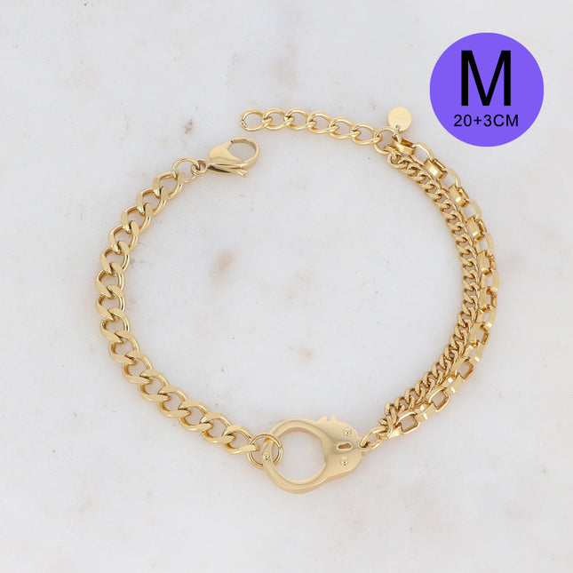 Alex M bracelet - UNISEX - handcuff 20+3cm