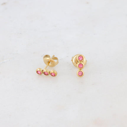Boucles puces Mizano - 3 oxydes de zirconium