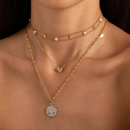 Collier Aron - maille torsadée