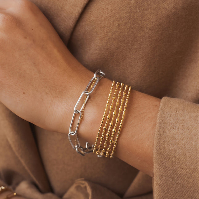 Penellie Bracelet - fine mesh and chain